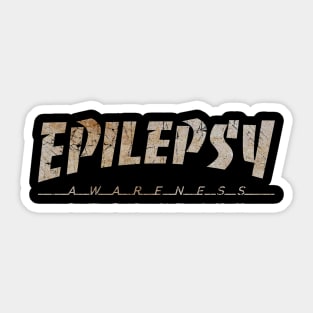 Epilepsy Awareness -  Dirty Vintage Sticker